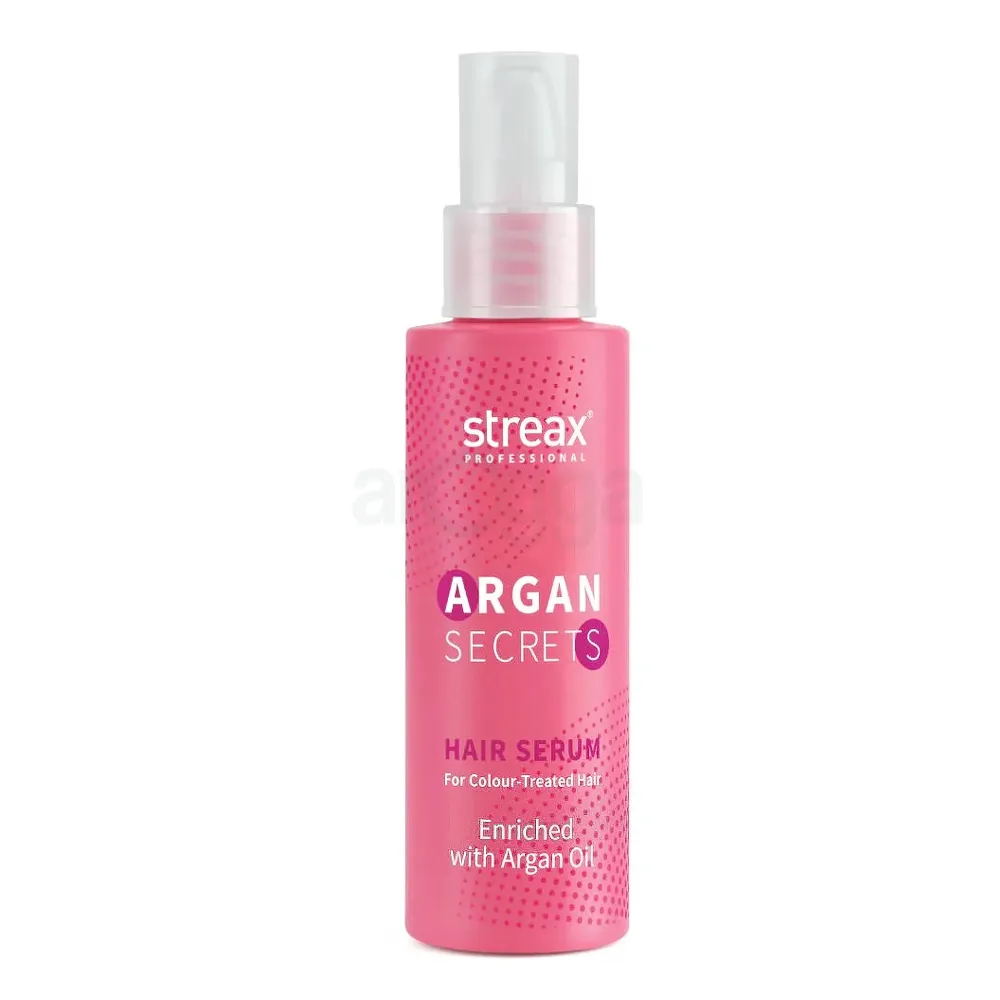 Streax Professional Argan Secrets Hair Serum for Colour Treated Hair with Argan Oil 100ml