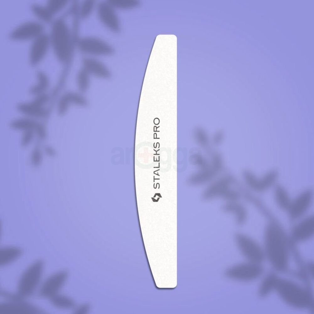 STALEKS Pro Grinding Buff Crescent Expert 41 – 100/180 Grit Nail Buffer 2ps(NNFB-41/100/180)