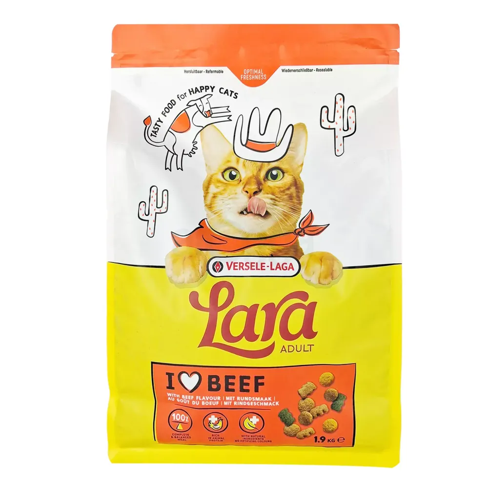 Versele Laga Lara Dry Cat Food Adult Beef 1.9Kg