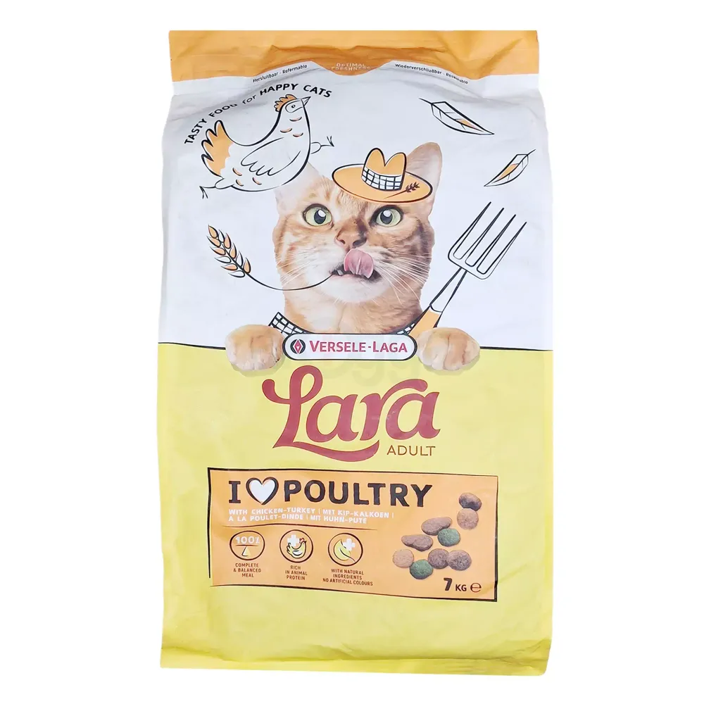 Versele Laga Lara Dry Cat Food Adult Poultry 7Kg