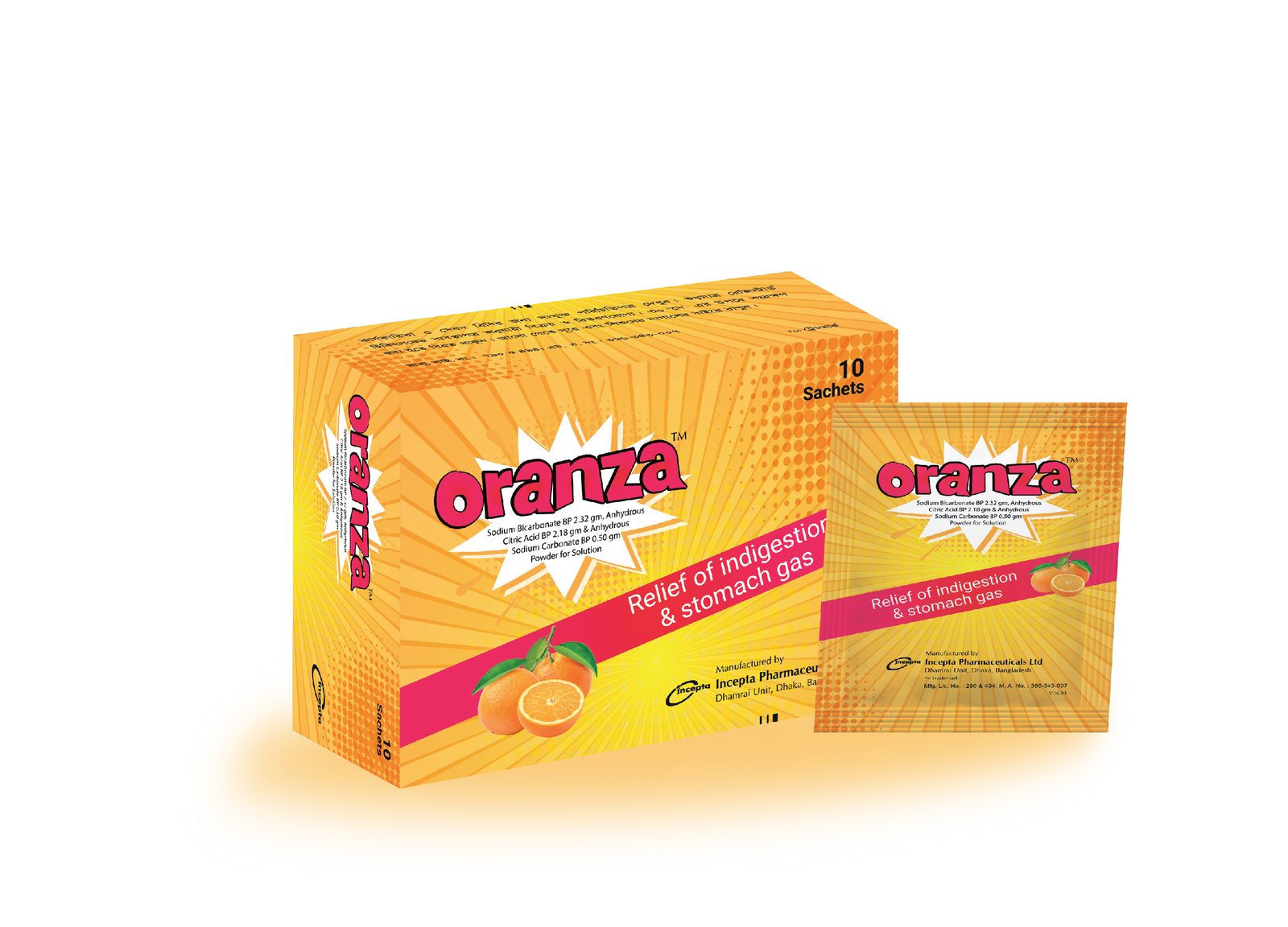 Oranza (2.32 gm+2.18 gm+0.50 gm)/5 gm
