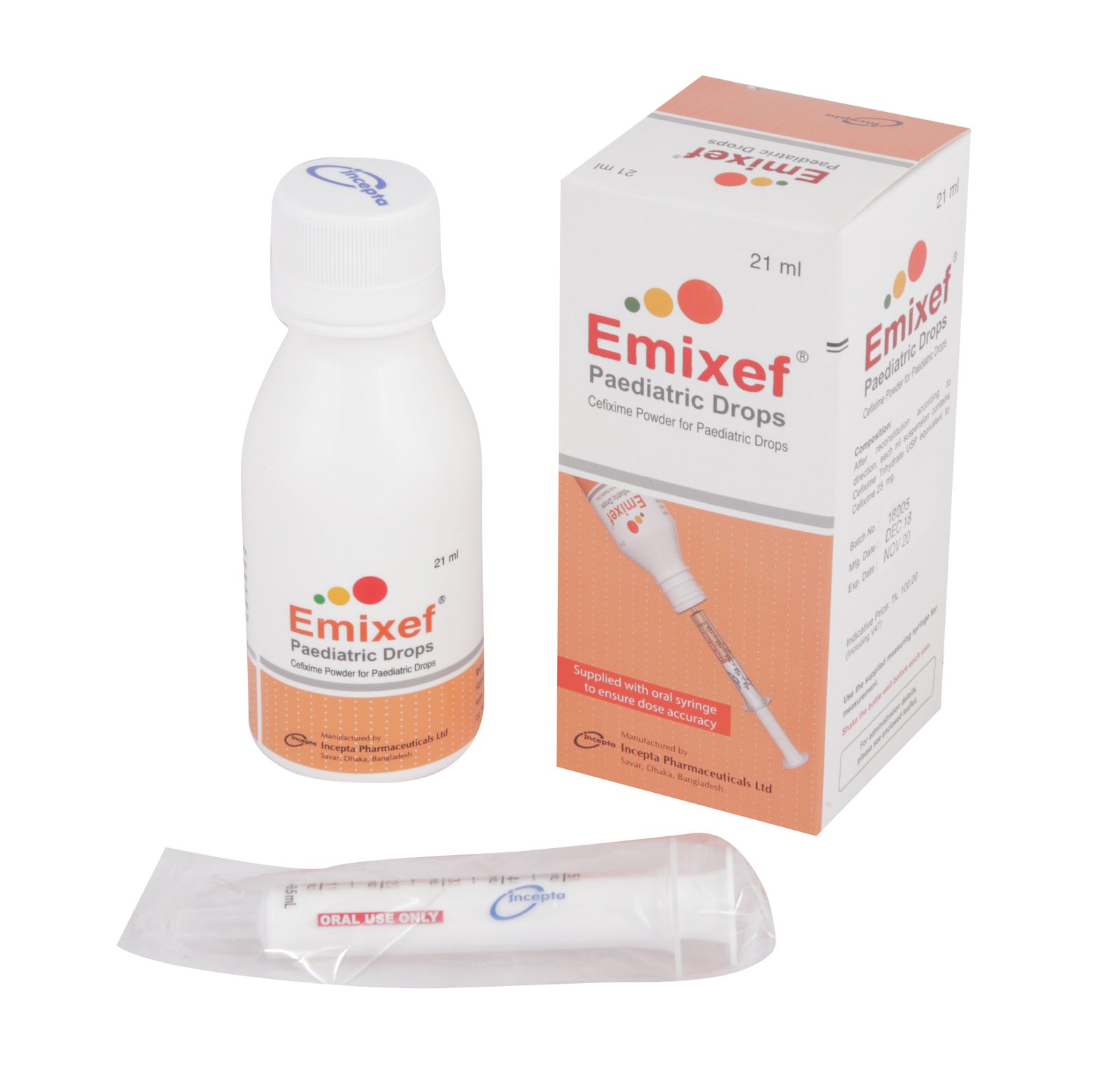 Emixef 100 mg/5 ml