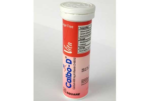 Calbo-D Vita 1358.196 mg+600 mg (Elemental calcium)+400 IU